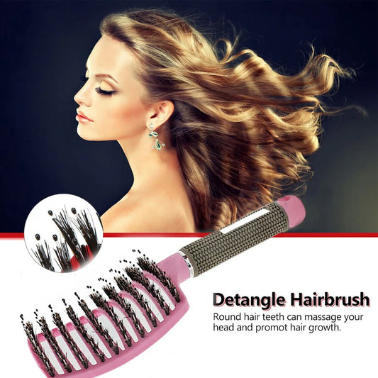 Women's Detangling Hair Brush – Scalp Massage & Nylon Bristles